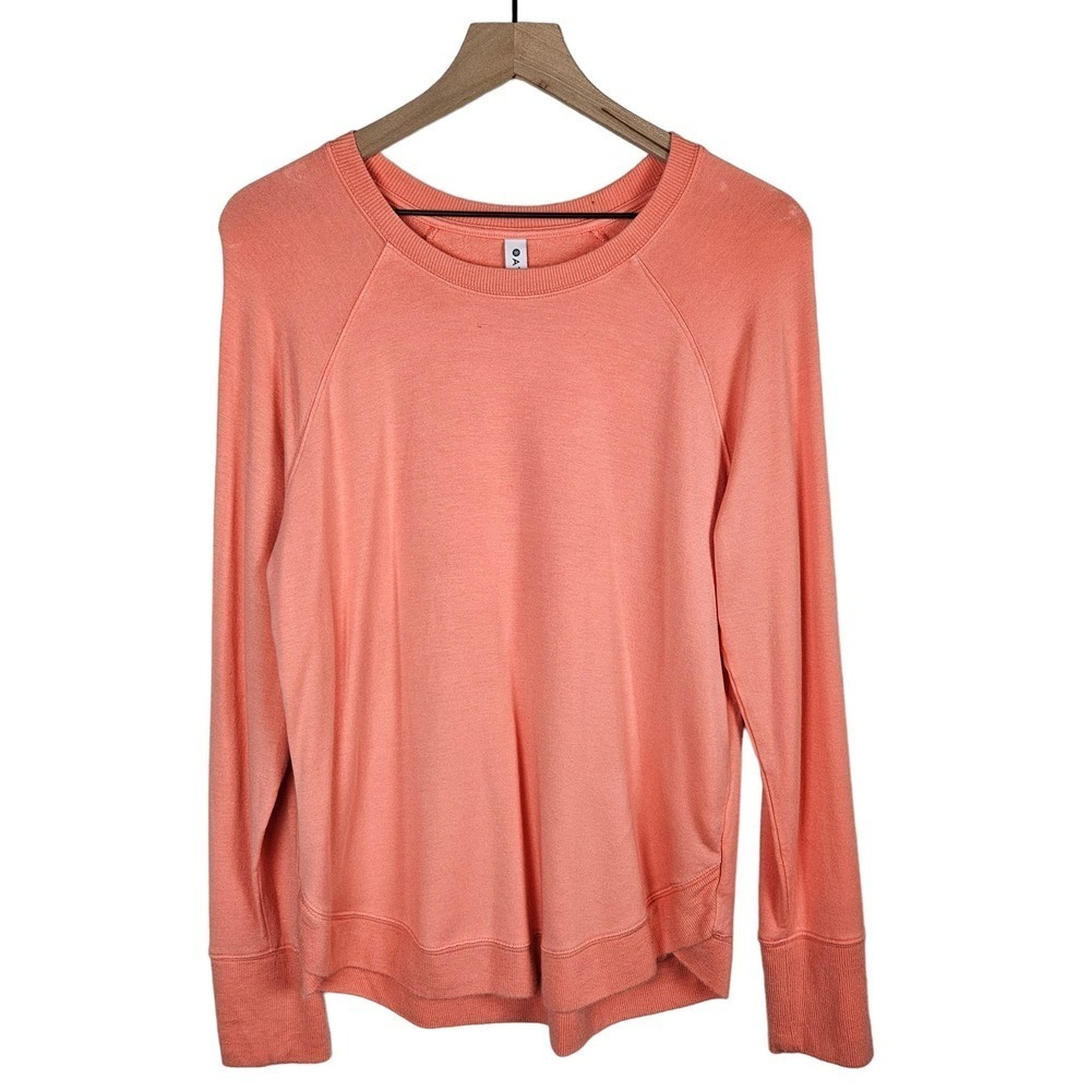 Athleta Mindset Sweatshirt MT Coral Top M Tall